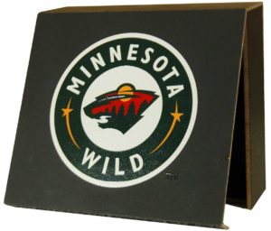 MinnMade Box with closeup of Wild Logo