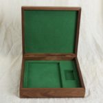 Wood box package with insert