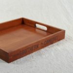 Southern Comfort wood display tray