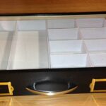 Glass Top Display Drawer with Compartments